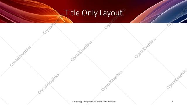 Title Only presentation slide layout