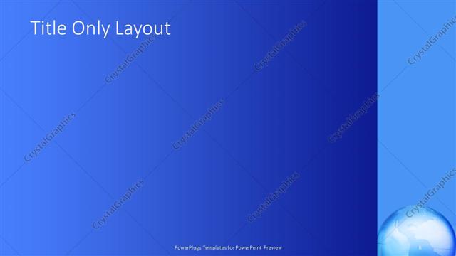 Title Only presentation slide layout