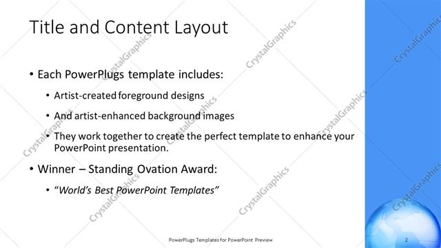 Title and Content presentation slide layout