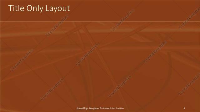 Title Only presentation slide layout