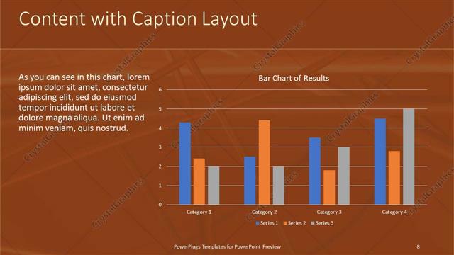Content with Caption presentation slide layout