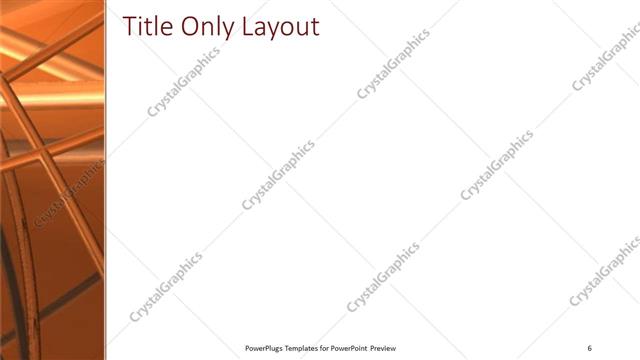 Title Only presentation slide layout