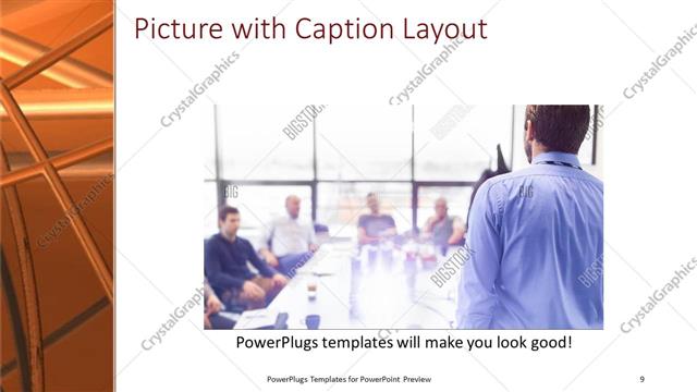 Picture with Caption presentation slide layout