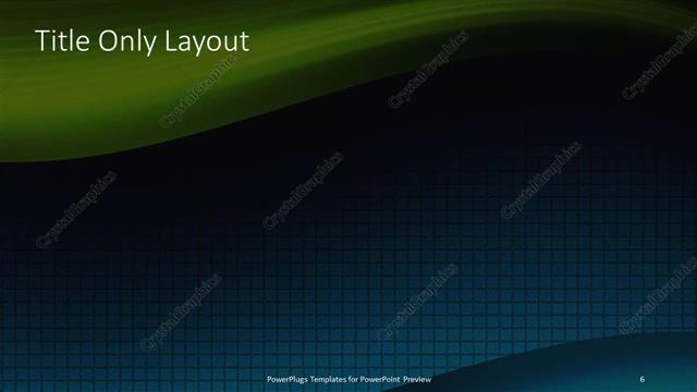 Title Only presentation slide layout