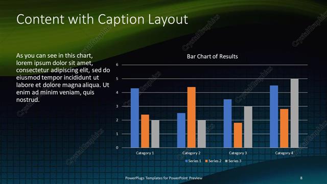 Content with Caption presentation slide layout
