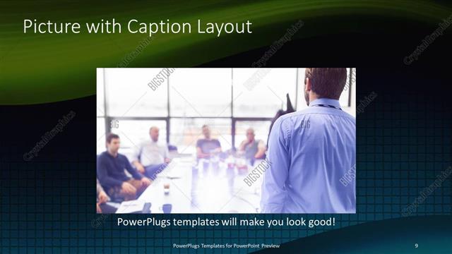 Picture with Caption presentation slide layout