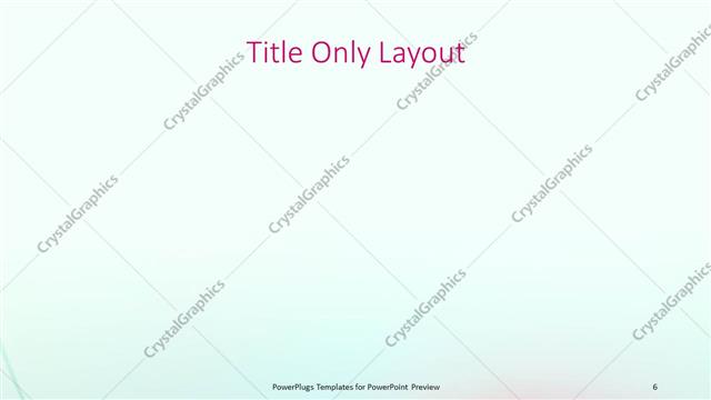 Title Only presentation slide layout