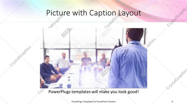 Picture with Caption presentation slide layout