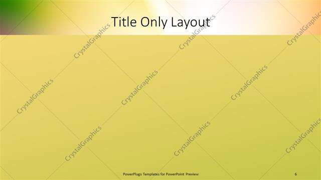 Title Only presentation slide layout