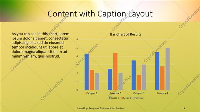 Content with Caption presentation slide layout