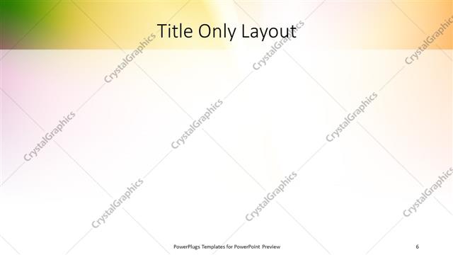 Title Only presentation slide layout