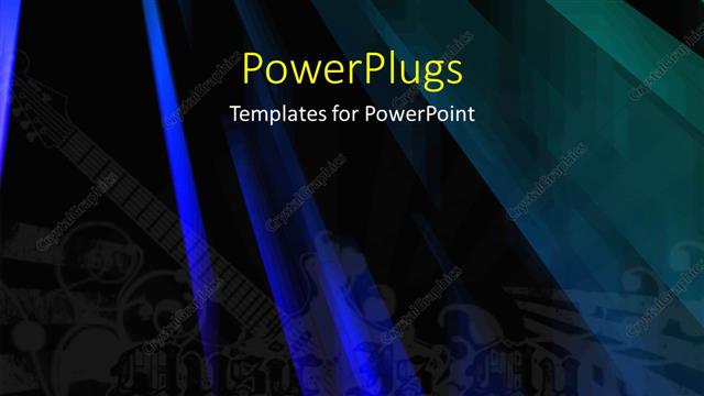  Presentation with abstract music - Abstract music concept with different color shades