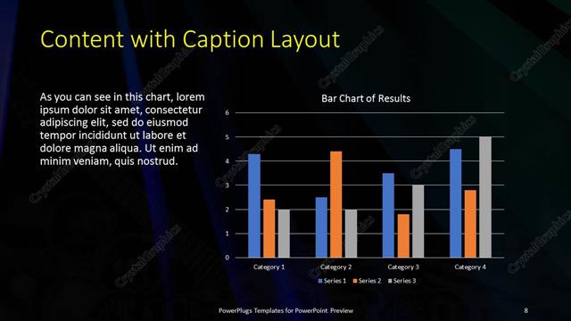 Content with Caption presentation slide layout