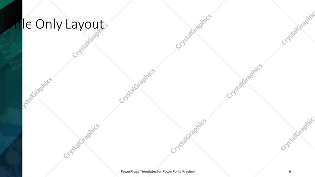 Title Only presentation slide layout