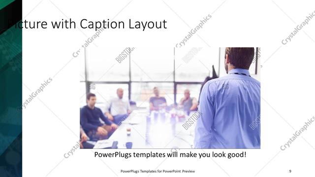 Picture with Caption presentation slide layout