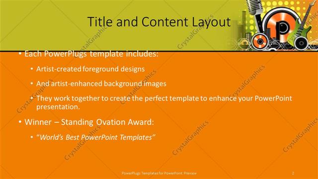 Title and Content presentation slide layout