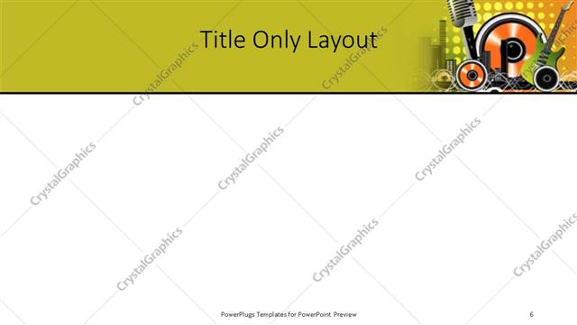 Title Only presentation slide layout