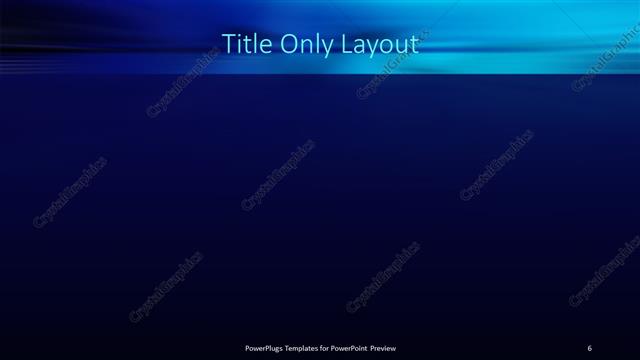 Title Only presentation slide layout