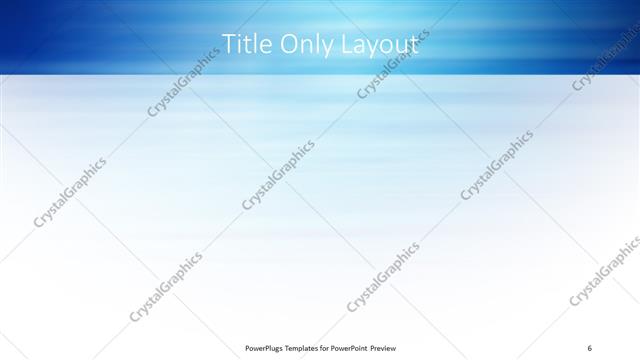 Title Only presentation slide layout
