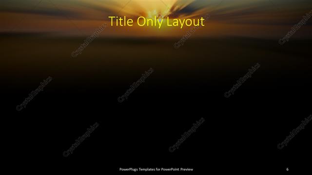 Title Only presentation slide layout