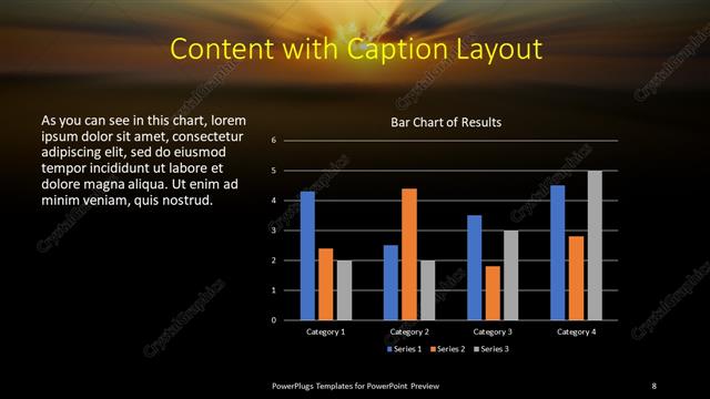Content with Caption presentation slide layout