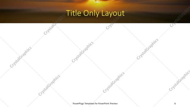Title Only presentation slide layout