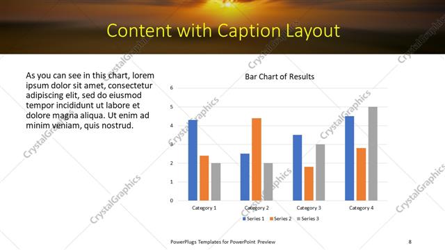 Content with Caption presentation slide layout