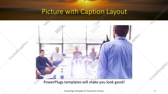 Picture with Caption presentation slide layout