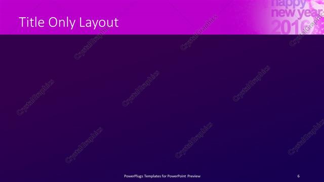 Title Only presentation slide layout