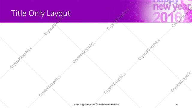 Title Only presentation slide layout