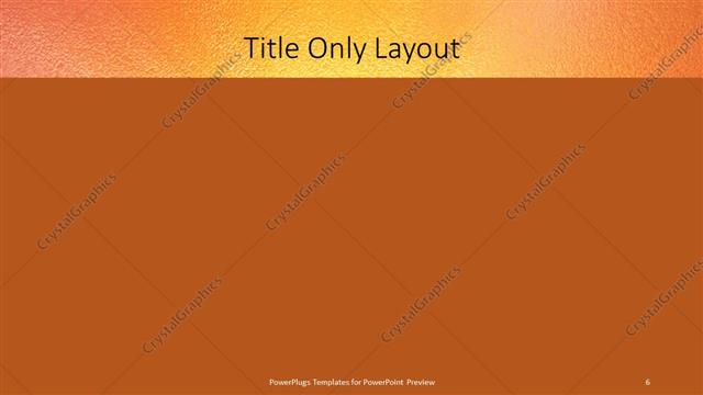 Title Only presentation slide layout