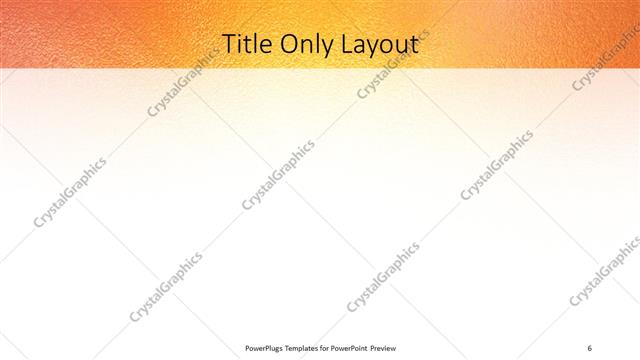 Title Only presentation slide layout