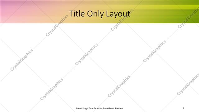 Title Only presentation slide layout
