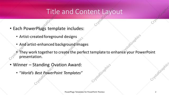 Title and Content presentation slide layout