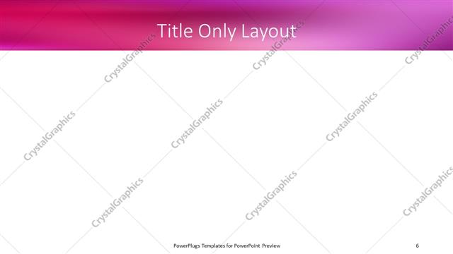 Title Only presentation slide layout