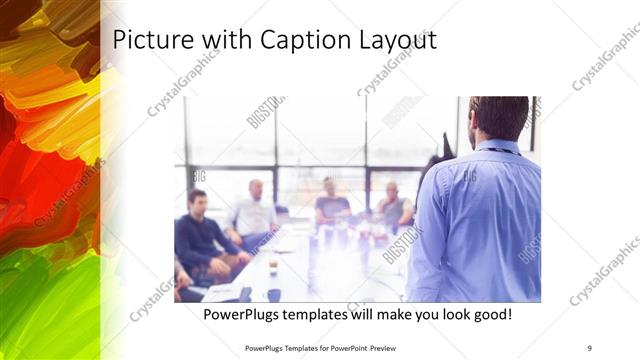 Picture with Caption presentation slide layout
