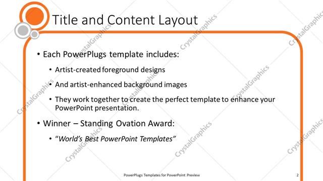 Title and Content presentation slide layout