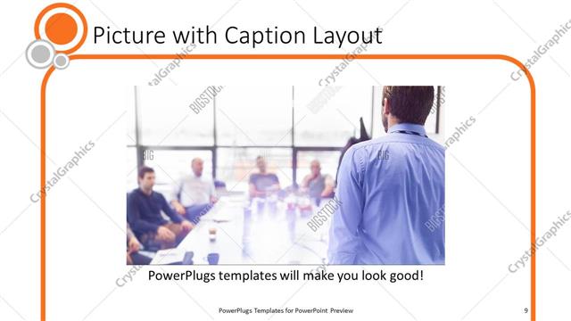 Picture with Caption presentation slide layout