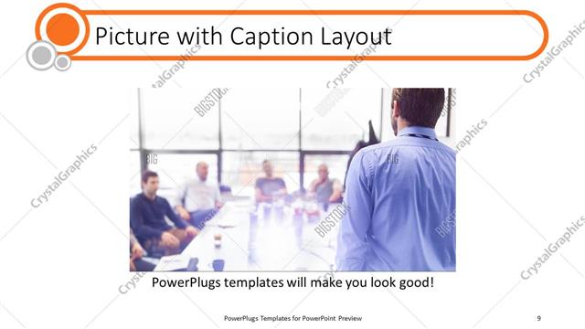Picture with Caption presentation slide layout