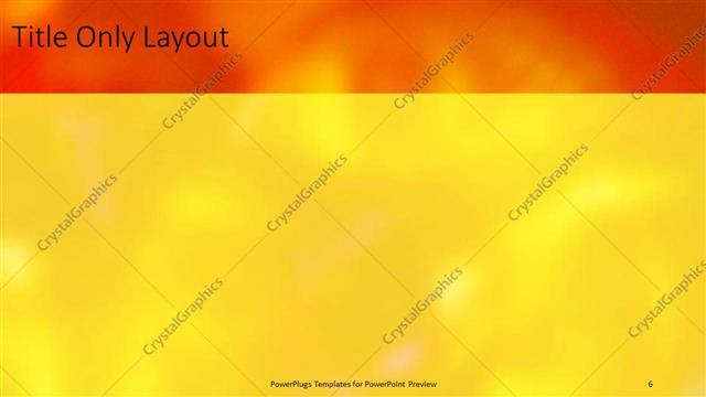 Title Only presentation slide layout