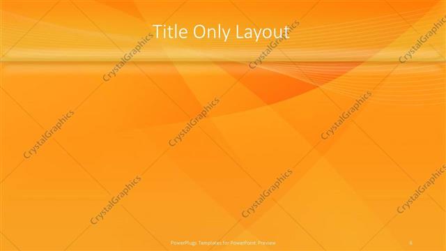 Title Only presentation slide layout