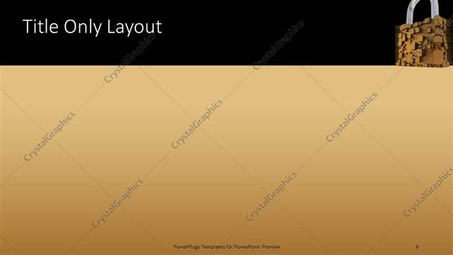 Title Only presentation slide layout