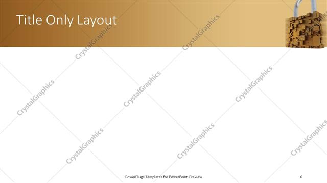 Title Only presentation slide layout