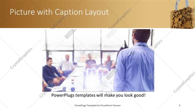 Picture with Caption presentation slide layout