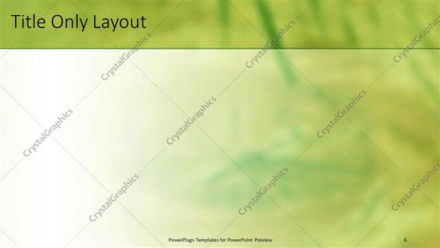 Title Only presentation slide layout