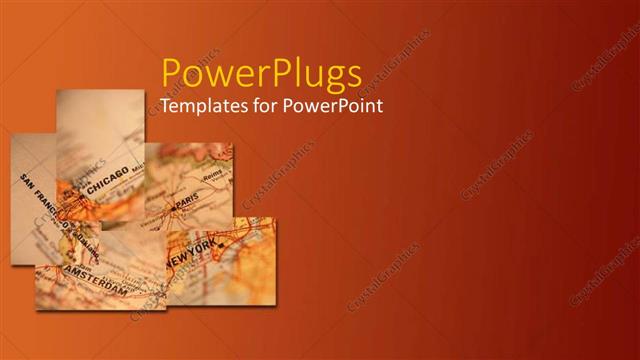  Presentation with orange abstract - Abstract painting of a plain solid orange color background