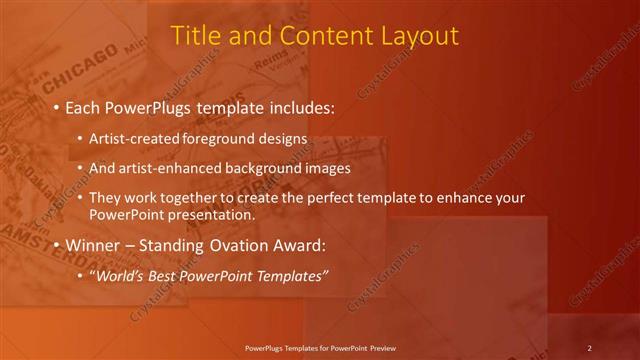 Title and Content presentation slide layout