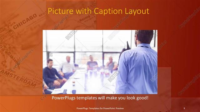 Picture with Caption presentation slide layout