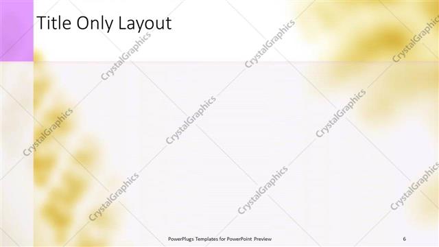 Title Only presentation slide layout