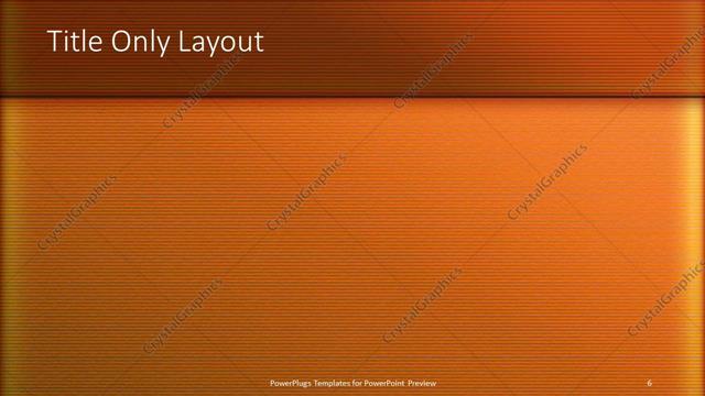 Title Only presentation slide layout